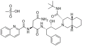 Saquinavir mesylate (Ro 31-8959; Invirase; Fortovase)