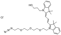 N-hydroxypropyl-N’-(azide-PEG3)-Cy3