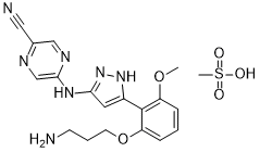 Prexasertib mesylate (LY-2606368 mesylate)