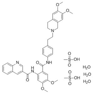 Tariquidar methanesulfonate hydrate (XR9576)